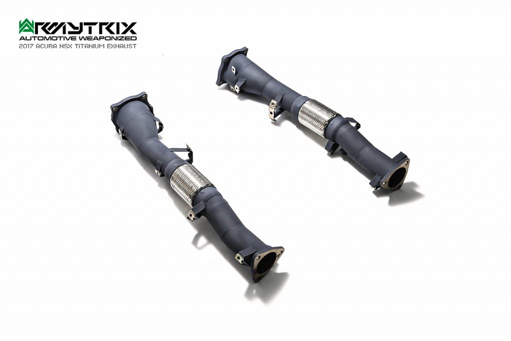 Armytrix – Titanium Ceramic Coated High-Flow Performance De-catted Pipe with Cat-simulator for ACURA NSX MK2 35L