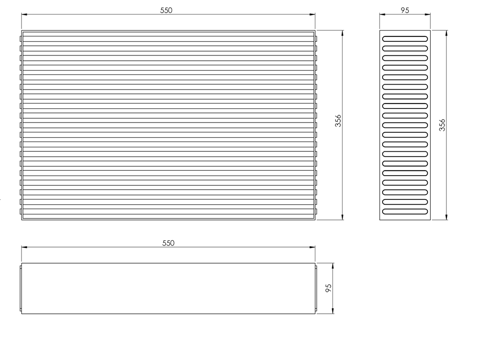 Competition Intercooler Core 600x300x95