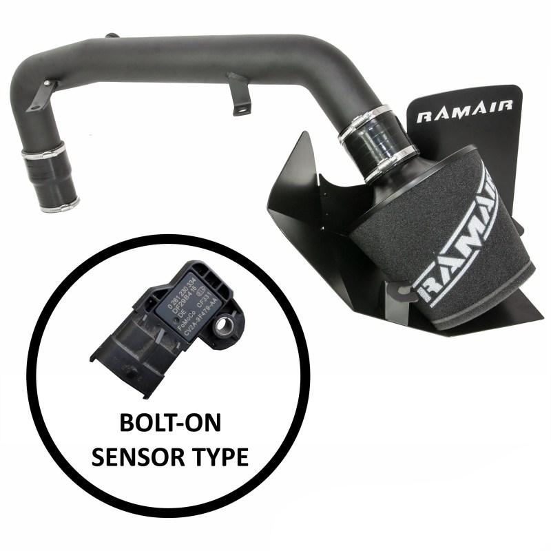 RAMAIR – Ford Focus ST 250 mk3 2.0T upto 2014 – Ramair Air Filter Heat Shield Crosover Hard Pipe Induction Kit