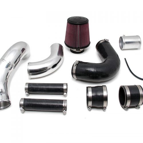 AMS EVO X Polished Cold Air intake pipe complete kit With breather bungs