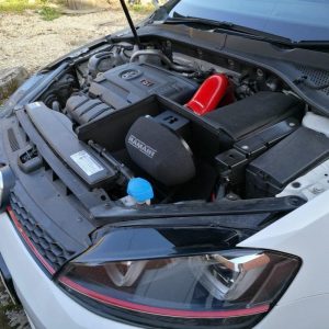 RAMAIR – Air Filter & Heat Shield Intake Kit – Red Intake Hose – VW MK7 Golf GTI & R, Audi A3, S3 8V, Seat Leon Cupra 280 & Skoda Octavia RS
