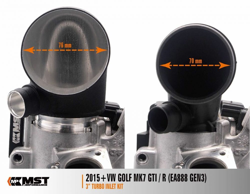 MST – Turbo Intake Elbow & Silicone Hose Volkswagen Golf GTI (mk7) 2.0 TSI (EA888) 2013 2020