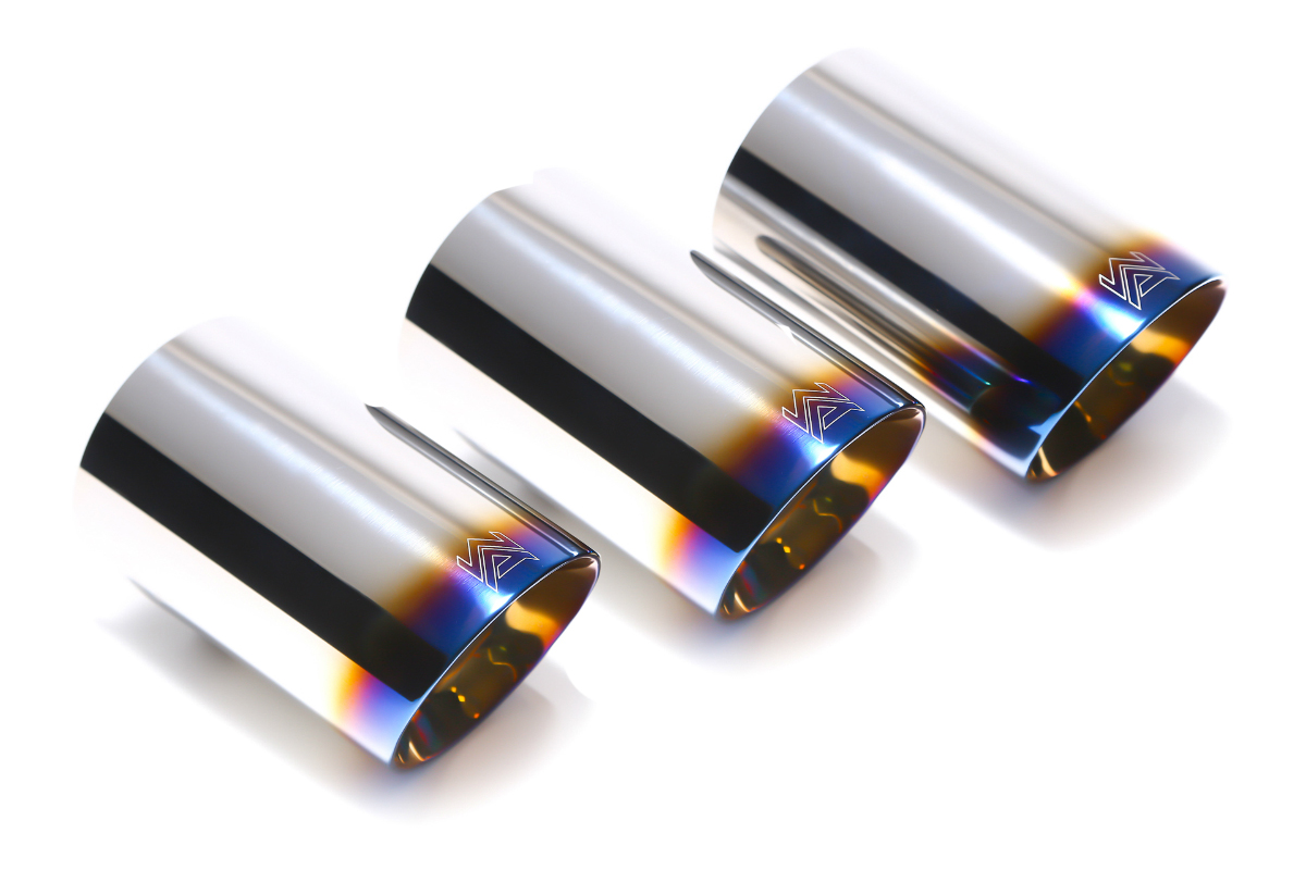 Armytrix – Stainless Steel Triple Blue Coated Tips (3x101mm) for HONDA CIVIC FK8 20L TYPE R