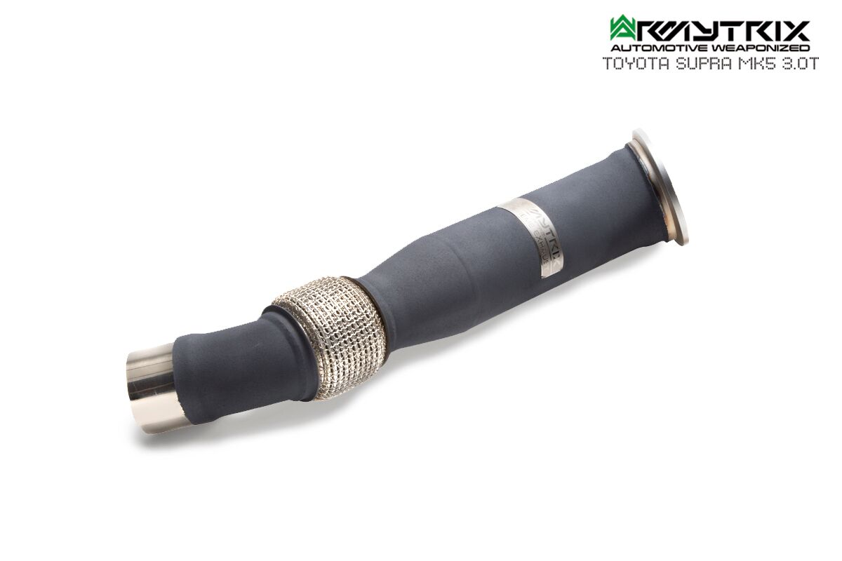 Armytrix – Stainless Steel Ceramic Coated High-flow performance de-catted down pipe with cat simulator for TOYOTA SUPRA A90/MK5 30L
