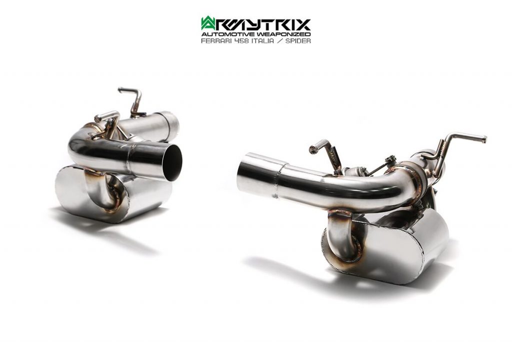 Armytrix – Stainless Steel X-pipe + Valvetronic Muffler (L and R) + Wireless Remote Control Kit for FERRARI 458 SPIDER 45L