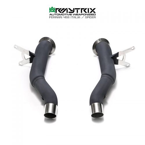 Armytrix – Stainless Steel Ceramic Coated High-flow Performance Decatted Pipe with Cat-simulator for FERRARI 458 ITALIA 45L