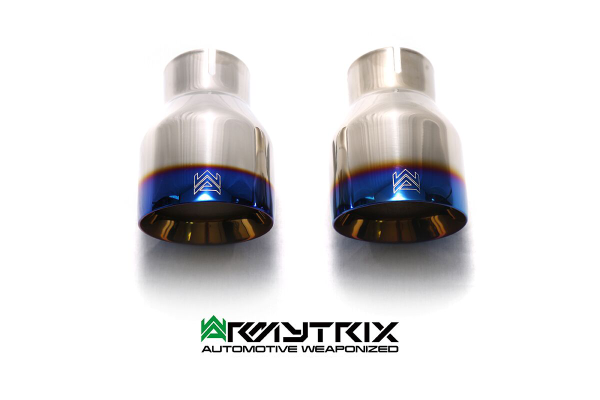 Armytrix – Stainless Steel Dual Blue Coated Tips (2x115mm) for TOYOTA SUPRA A90/MK5 30L