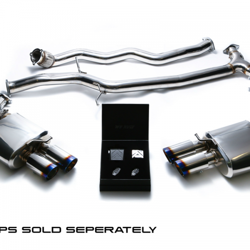 Armytrix – Stainless Steel Front pipe + Mid Y pipe + Valvetronic mufflers (L and R) + Wireless remote control kit for AUDI A4 B8 18 TFSI AVANT