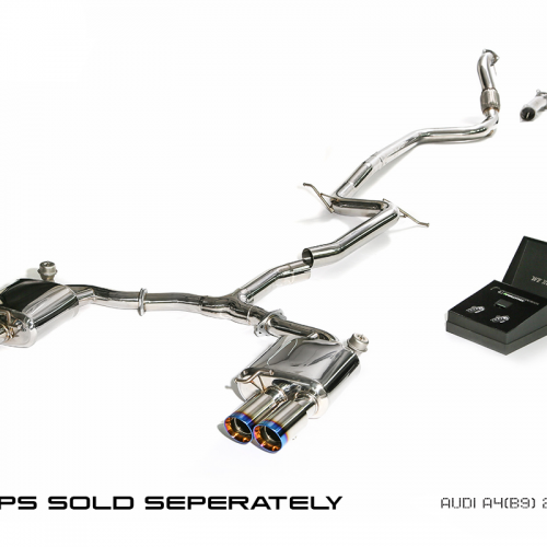 Armytrix – Stainless Steel Front pipe + Mid pipe + Y-pipe+ Valvetronic mufflers + Wireless remote control kit for AUDI A5 B9 20 TFSI SPORTBACK