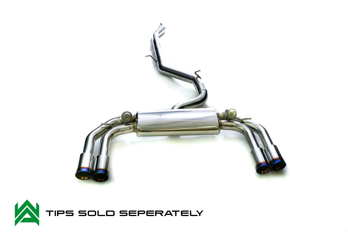 Armytrix – Stainless Steel Mid-pipe sec 1 + Mid-pipe sec 2 + Valvetronic mufflers + Wireless remote control kit for AUDI S3 8V 20 TFSI SPORTBACK