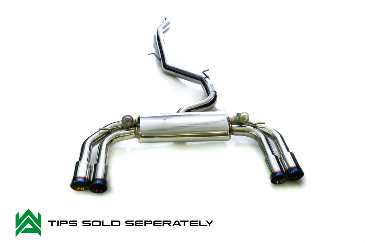 Armytrix – Stainless Steel Mid-pipe sec 1 + Mid-pipe sec 2 + Valvetronic mufflers + Wireless remote control kit for AUDI S3 8V 20 TFSI LIMOUSINE