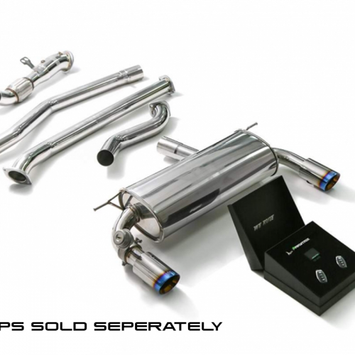 Armytrix – Stainless Steel Front pipe + Mid pipe 1 + Mid pipe 2 + Valvetronic mufflers + Wireless remote control kit for BMW 3 SERIES F30 340I