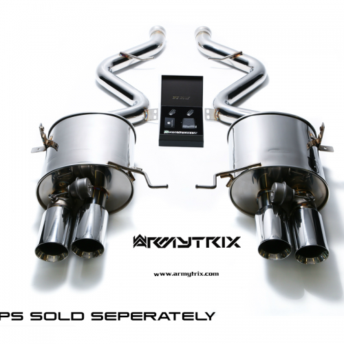 Armytrix – Stainless Steel Valvetronic mufflers (L and R) + Wireless remote control kit for BMW 3 SERIES E90 M3