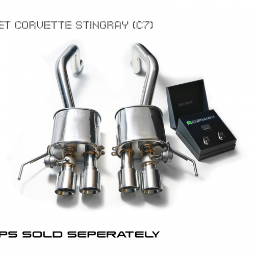 Armytrix – Stainless Steel Valvetronic muffler (L and R) + Wireless remote control kit for CHEVROLET CORVETTE GRAND SPORT C7 62L