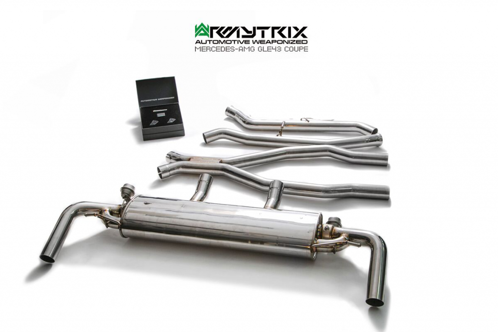 Armytrix – Stainless Steel Front pipe + Mid-X pipe + valvetronic Muffler + Wireless remote controle kit for MERCEDES-BENZ GLE W166 GLE450