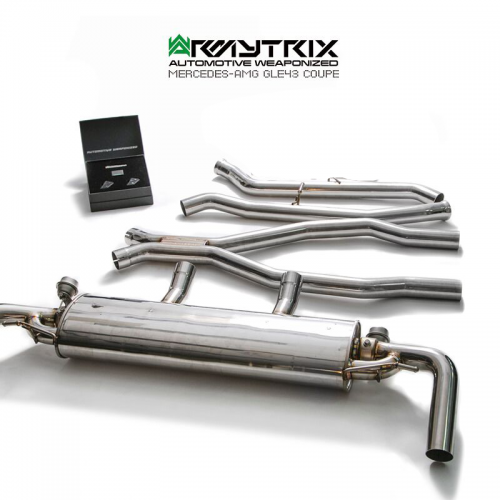 Armytrix – Stainless Steel Front pipe + Mid-X pipe + valvetronic Muffler + Wireless remote controle kit for MERCEDES-BENZ GLE W166 GLE43 AMG