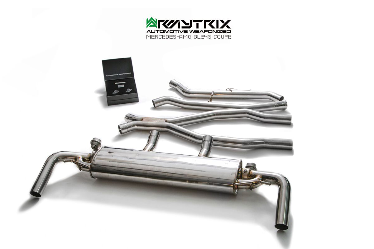Armytrix – Stainless Steel Front pipe + Mid-X pipe + valvetronic Muffler + Wireless remote controle kit for MERCEDES-BENZ GLE W166 GLE43 AMG