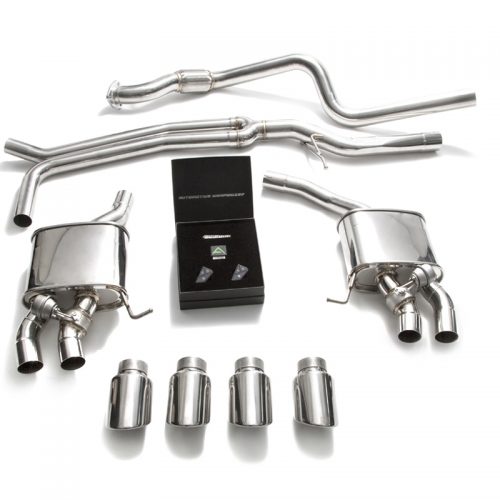 Armytrix – Stainless Steel Front pipe + Mid-pipe + Valvetronic Muffler (L and R) + Wireless Remote Control Kit for PORSCHE MACAN 95B FACELIFT 20L