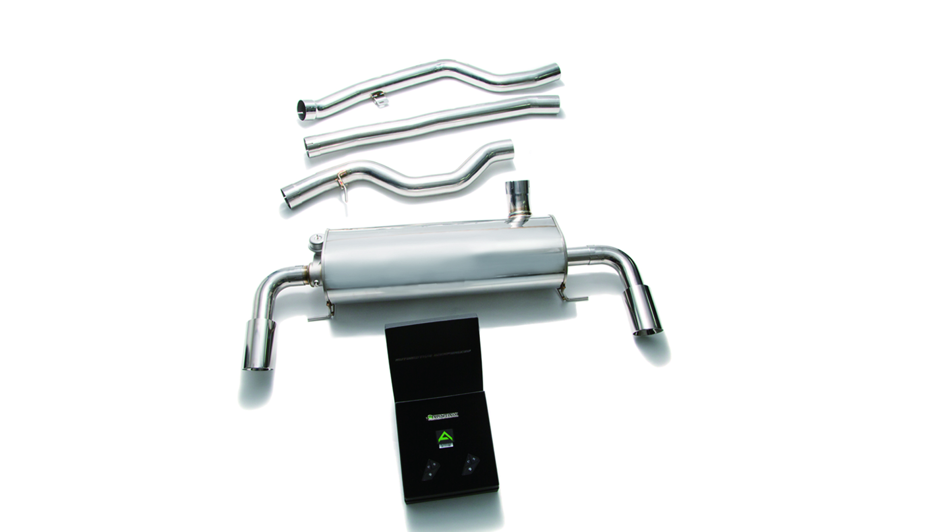 Armytrix – Stainless Steel Front pipe + Mid pipe + Valvetronic link pipe + Mufflers + Wireless remote controle kit for BMW 3 SERIES G20 330I