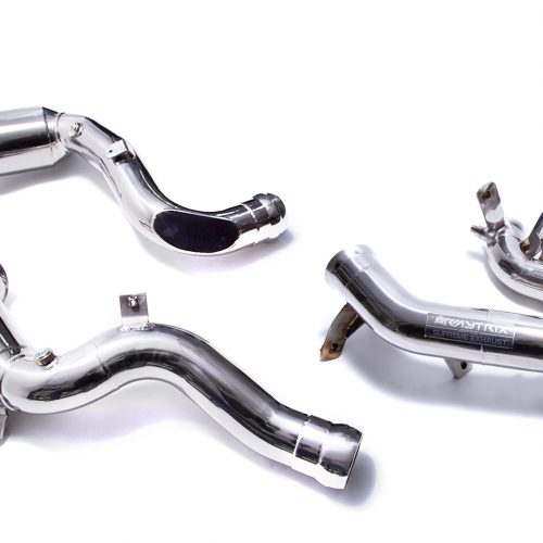Armytrix – Stainless Steel Sport Catpipe with 200 CPSI Catalytic Converter + Secondary downpipe for MERCEDES-BENZ E-CLASS S213 E63 AMG