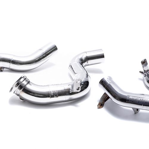 Armytrix – Stainless Steel Decatted downpipe with cat simulator + Secondary downpipe for MERCEDES-BENZ E-CLASS S213 E63 AMG