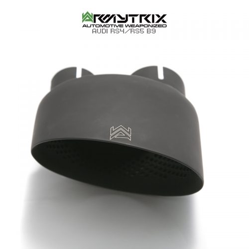 Armytrix – Stainless Steel Single matt black spare replacement tip 1×101 mm for AUDI RS5 B9 29 TFSI SPORTBACK