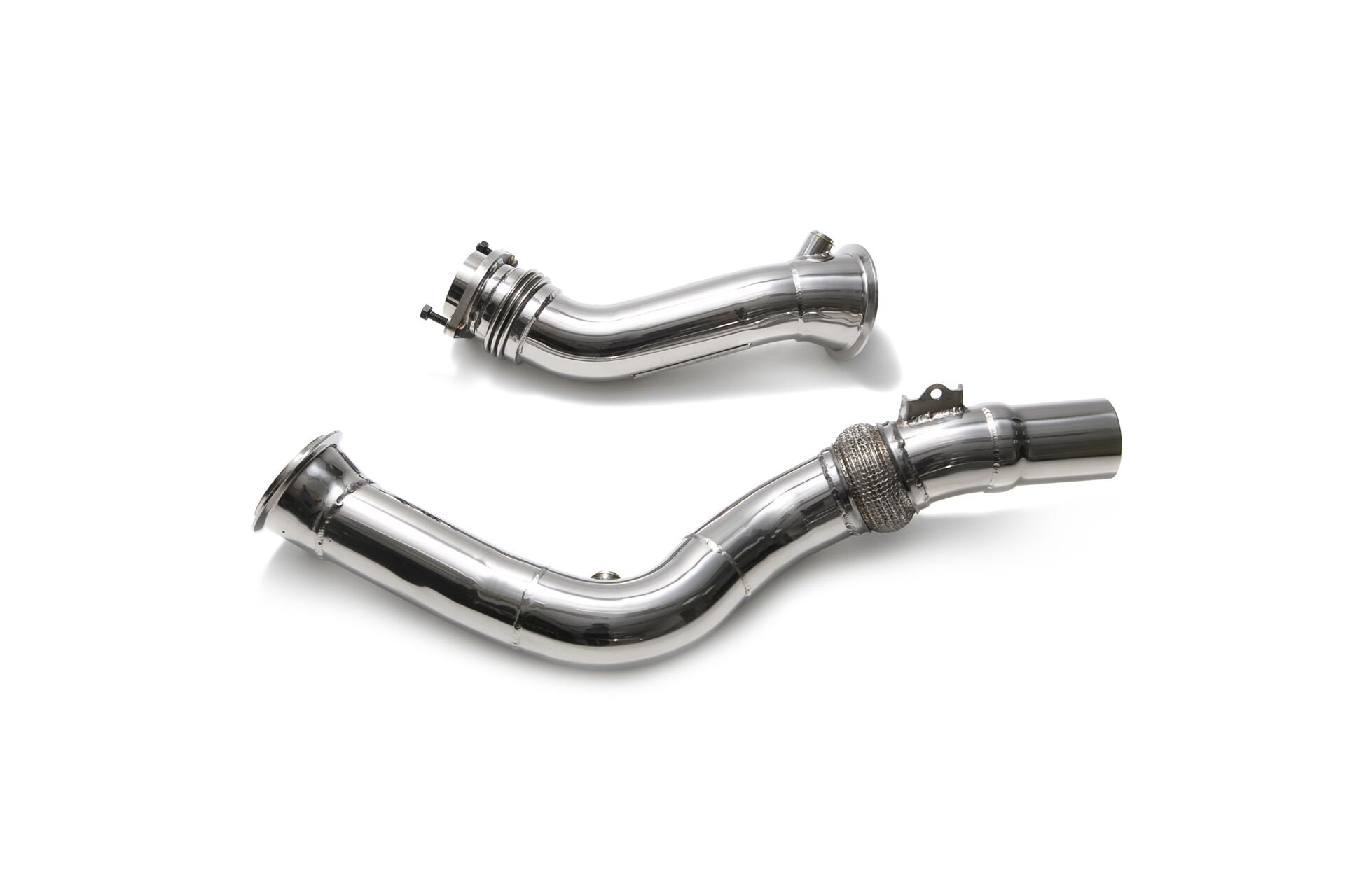 Armytrix – Stainless Steel High-flow performance decatted downpipe with cat simulator (L+R) for BMW 4 SERIES F83 M4