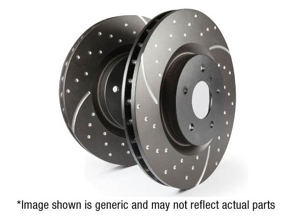 EBC GD Series Slotted And Dimpled Sport Discs (Pair) To Fit Front + Rear – Ford Focus MK1 ST170 2004