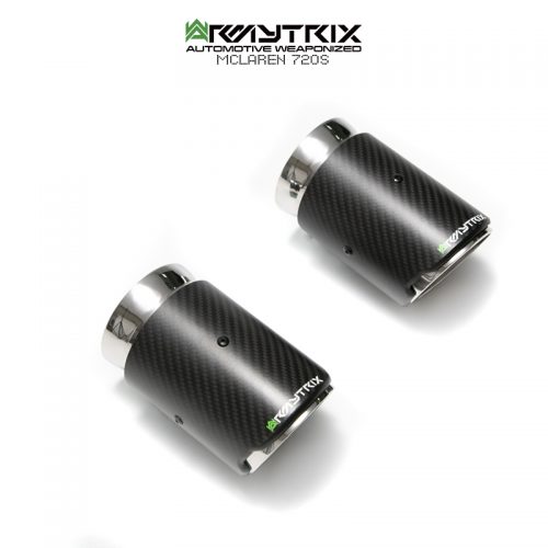 Armytrix – Stainless Steel Dual carbon tips for MCLAREN 720S 720S 40L