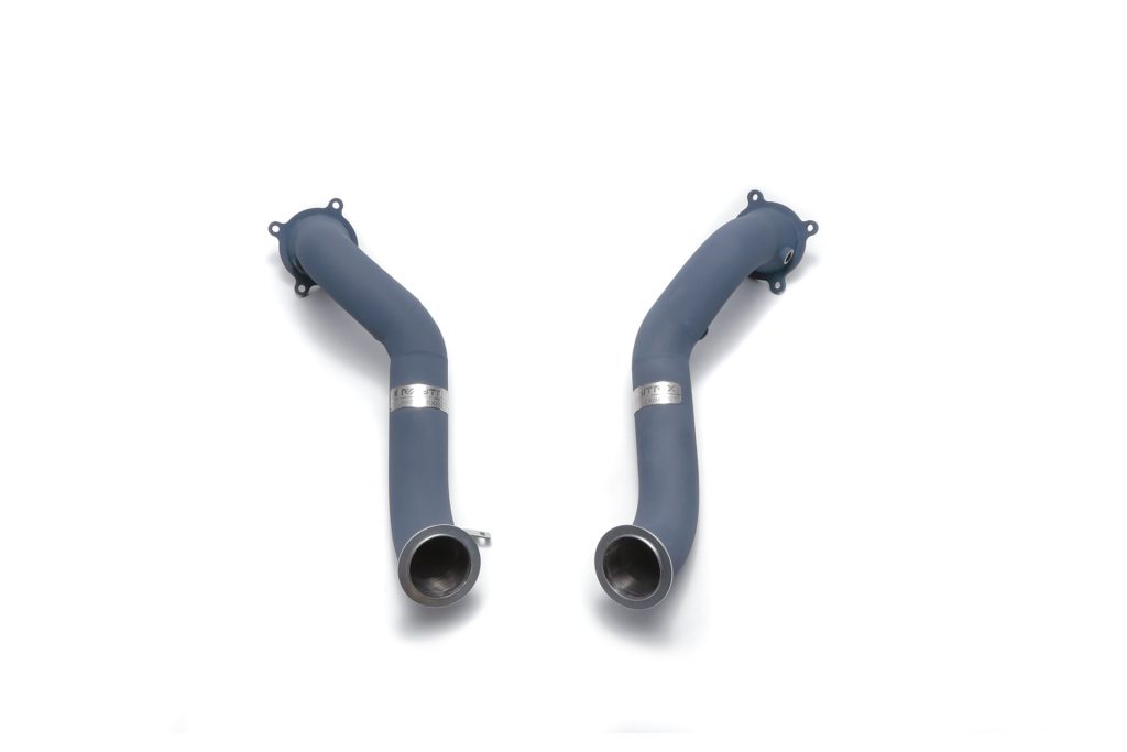 Armytrix – Stainless Steel Ceramic Coated High-Flow Performance De-catted Pipe with Cat-simulator for MCLAREN 720S 720S 40L