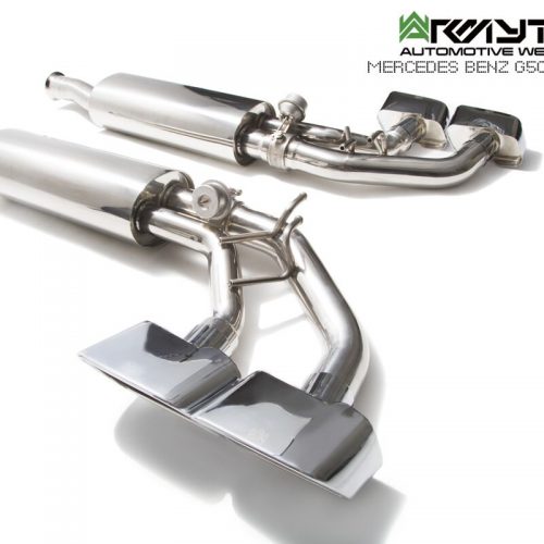 Armytrix – Stainless Steel Valvetronic Muffler + Wireless Remote Control Kit + Tail pipe Armytrix valvetronic exhaust system to fit Mercedez-Benz G500 W464 V8 turbo (2018-present) for MERCEDES-BENZ G-CLASS W463 G500