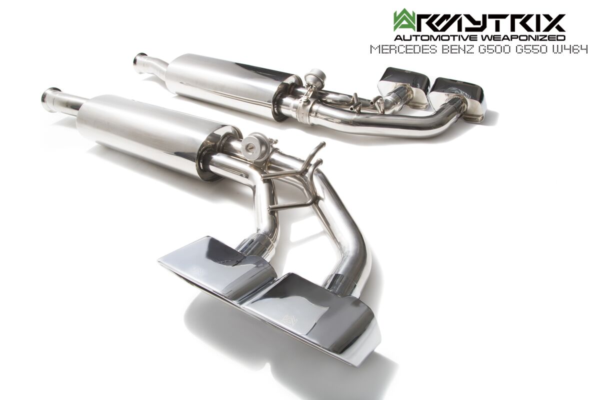 Armytrix – Stainless Steel Valvetronic Muffler + Wireless Remote Control Kit + Tail pipe Armytrix valvetronic exhaust system to fit Mercedez-Benz G500 W464 V8 turbo (2018-present) for MERCEDES-BENZ G-CLASS W464 G500
