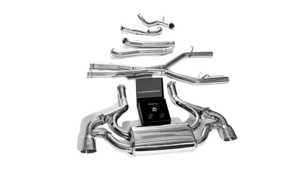 Armytrix – Stainless Steel Front X pipe (MBGTR-M) + Valvetronic Mid-pipe (MBGTR-VL + MBGTR-VR) + Wireless Remote Control Kit (OWRC) for MERCEDES-BENZ AMG GT R190 40L GT-R