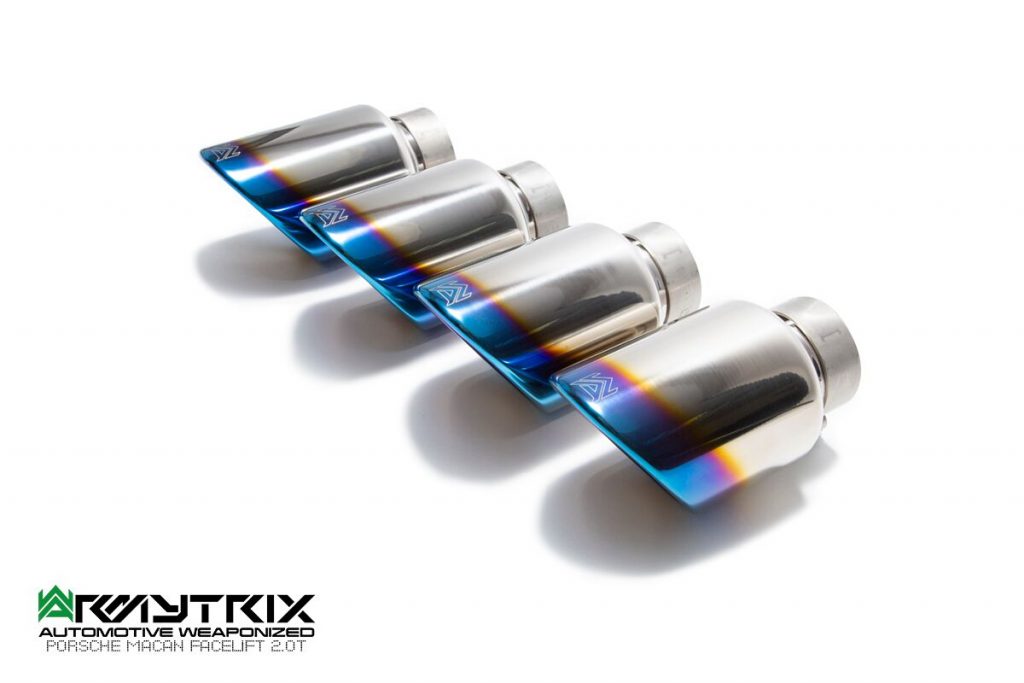 Armytrix – Stainless Steel Quad Blue Coated Tips (4x115mm) for PORSCHE MACAN 95B 30L S