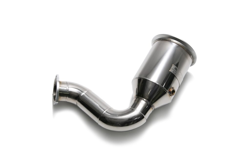 Armytrix – Stainless Steel High-flow performance de-catted downpipe with cat-simulator for PORSCHE CAYENNE E3 30L