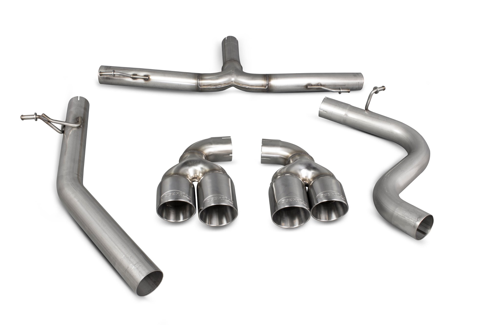 Scorpion Exhausts Audi TT Mk2 2.0 Tdi Quattro (Not Cabriolet) 2009 2014 Cat-back System – Daytona Tips