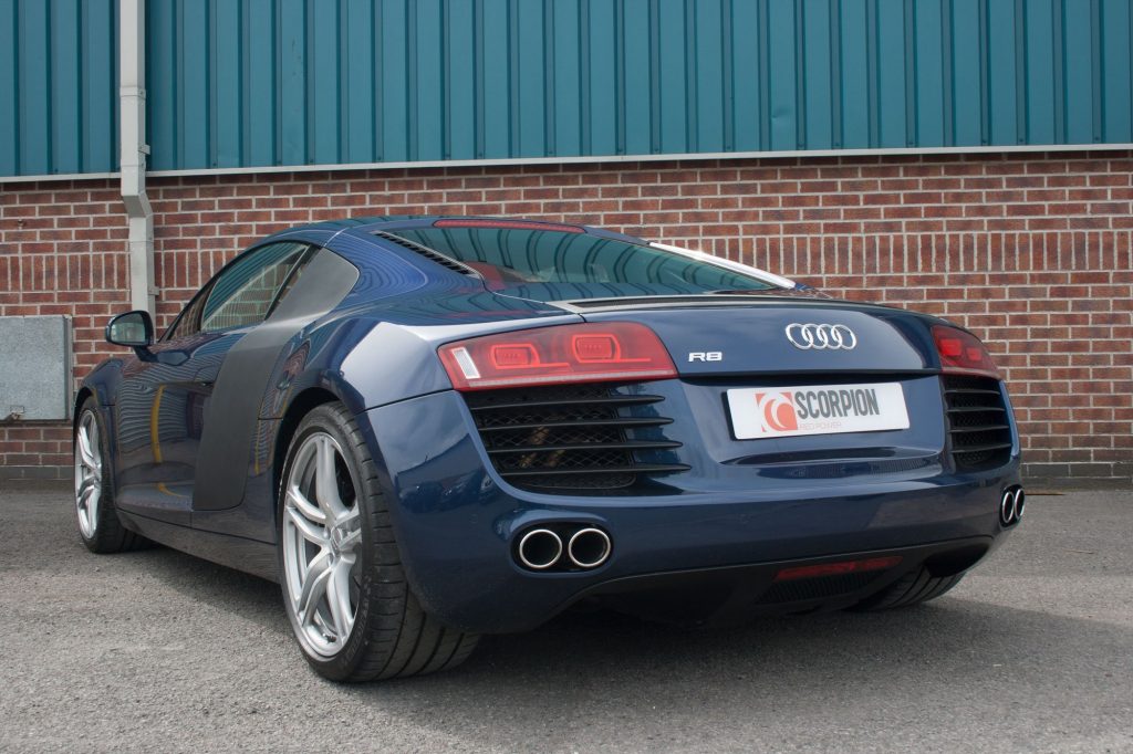 Scorpion Exhausts Audi R8 V8 2006 2012 Rear silencer – OE Fitment