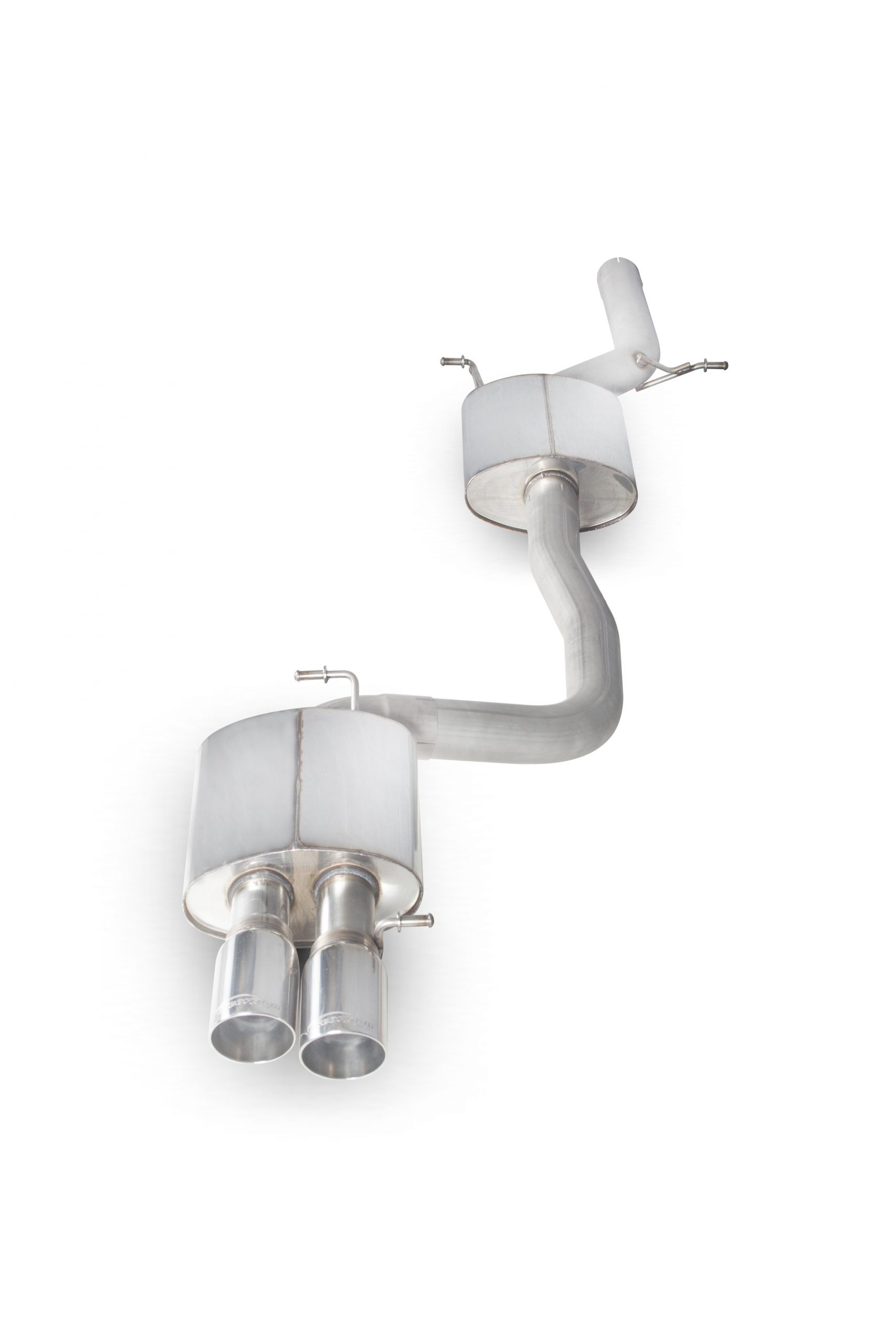 Scorpion Exhausts Audi A4 B8 2.0 TFSi 2wd Manual 2008 2011 Resonated cat-back system – Daytona (twin) Tips