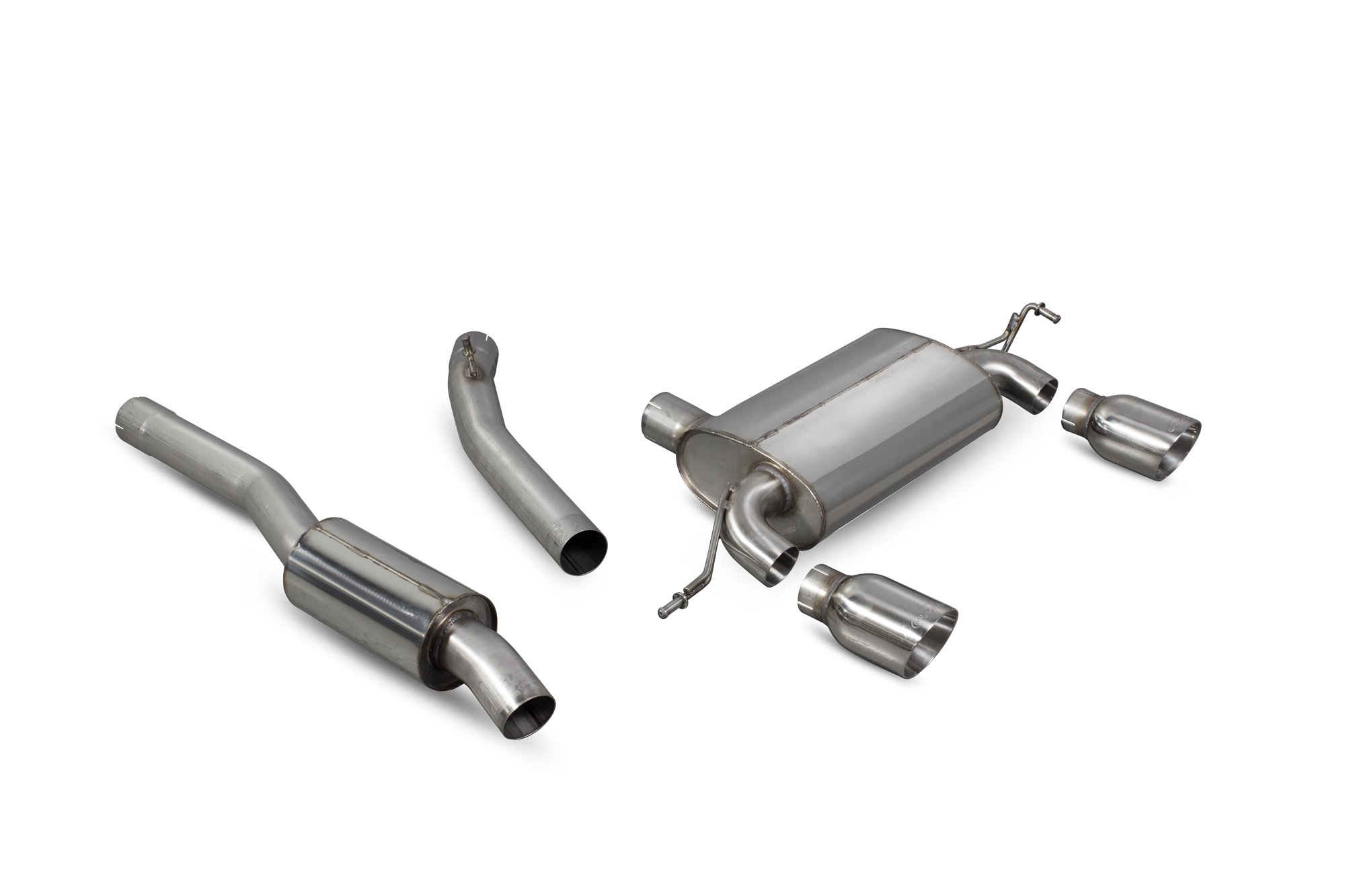 Scorpion Exhausts Audi TT Mk1 Quattro 180 & 225 Bhp 1999 2006 Resonated cat-back system – Daytona Tips