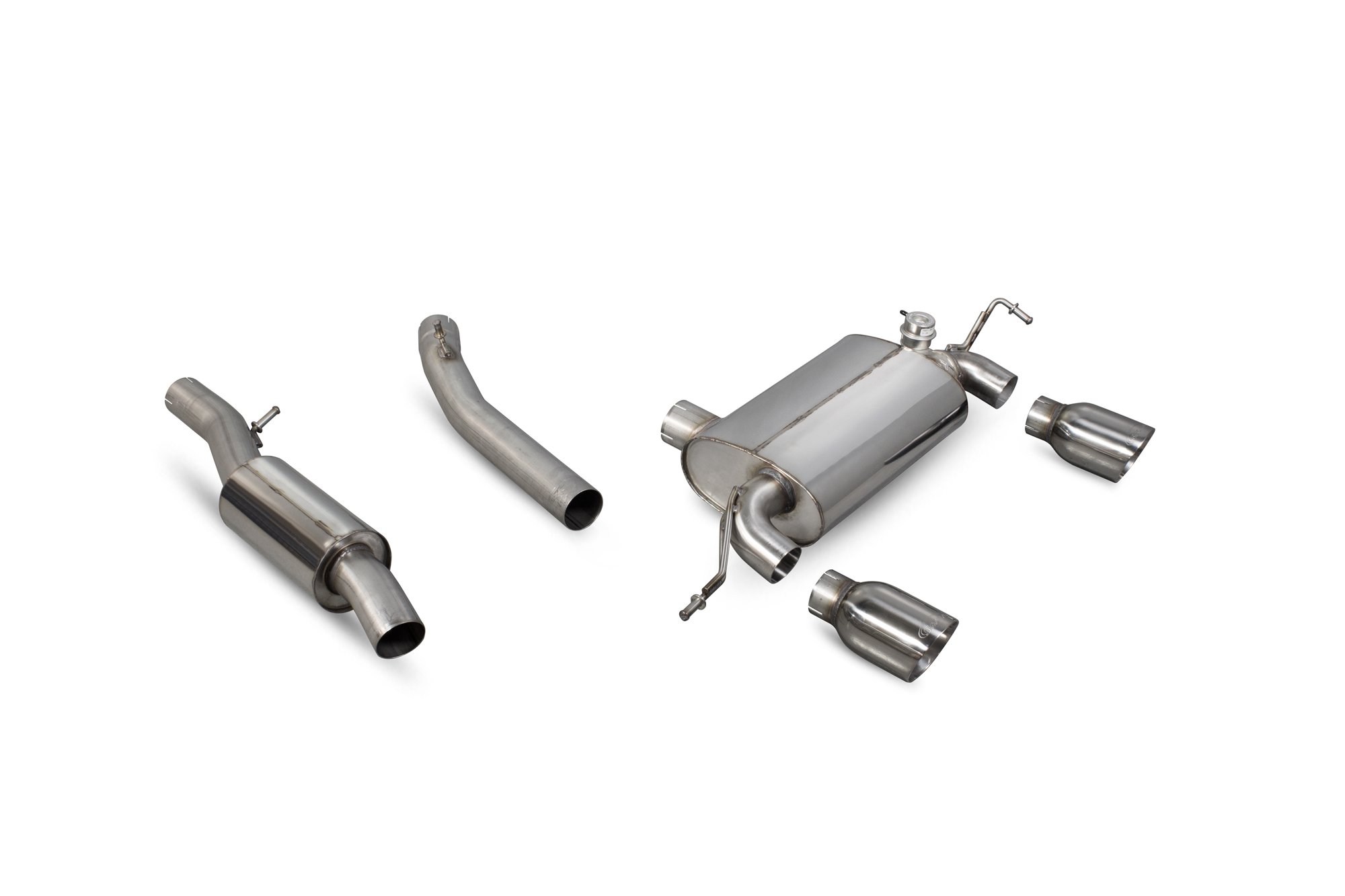 Scorpion Exhausts Audi TT Mk1 Quattro 3.2 V6 1999 2006 Resonated cat-back system – Daytona Tips