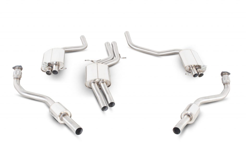 Scorpion Exhausts Audi RS4 B8 4.2 FSI Quattro Avant/RS5 4.2 V8 Coupe  Resonated cat-back system inc active exhaust valve – OE Fitment