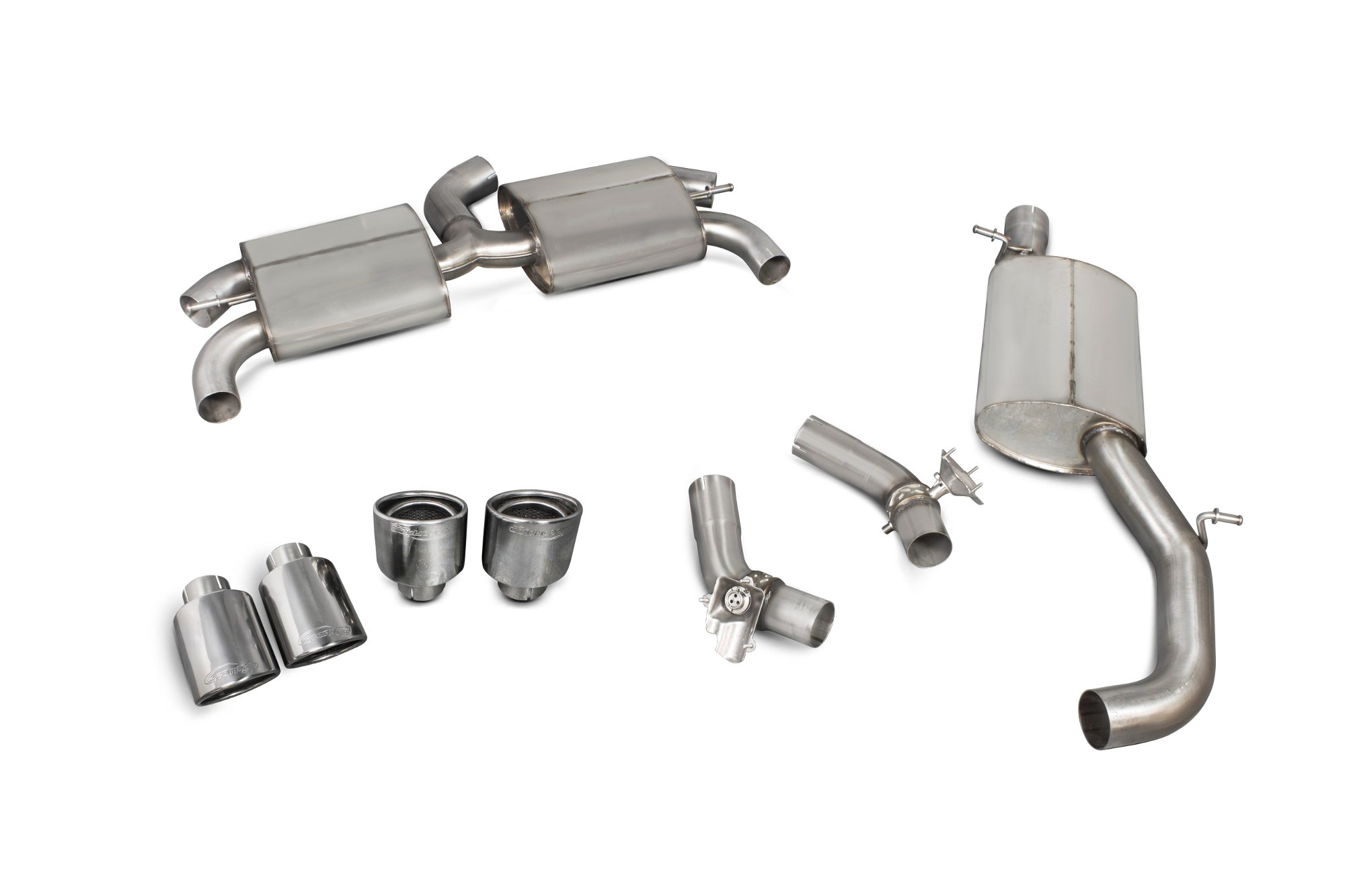 Scorpion Exhausts Audi TT S Mk3 Non GPF Model Only 2014 2019 Reasonated cat-back (with valves) – EVO Tips