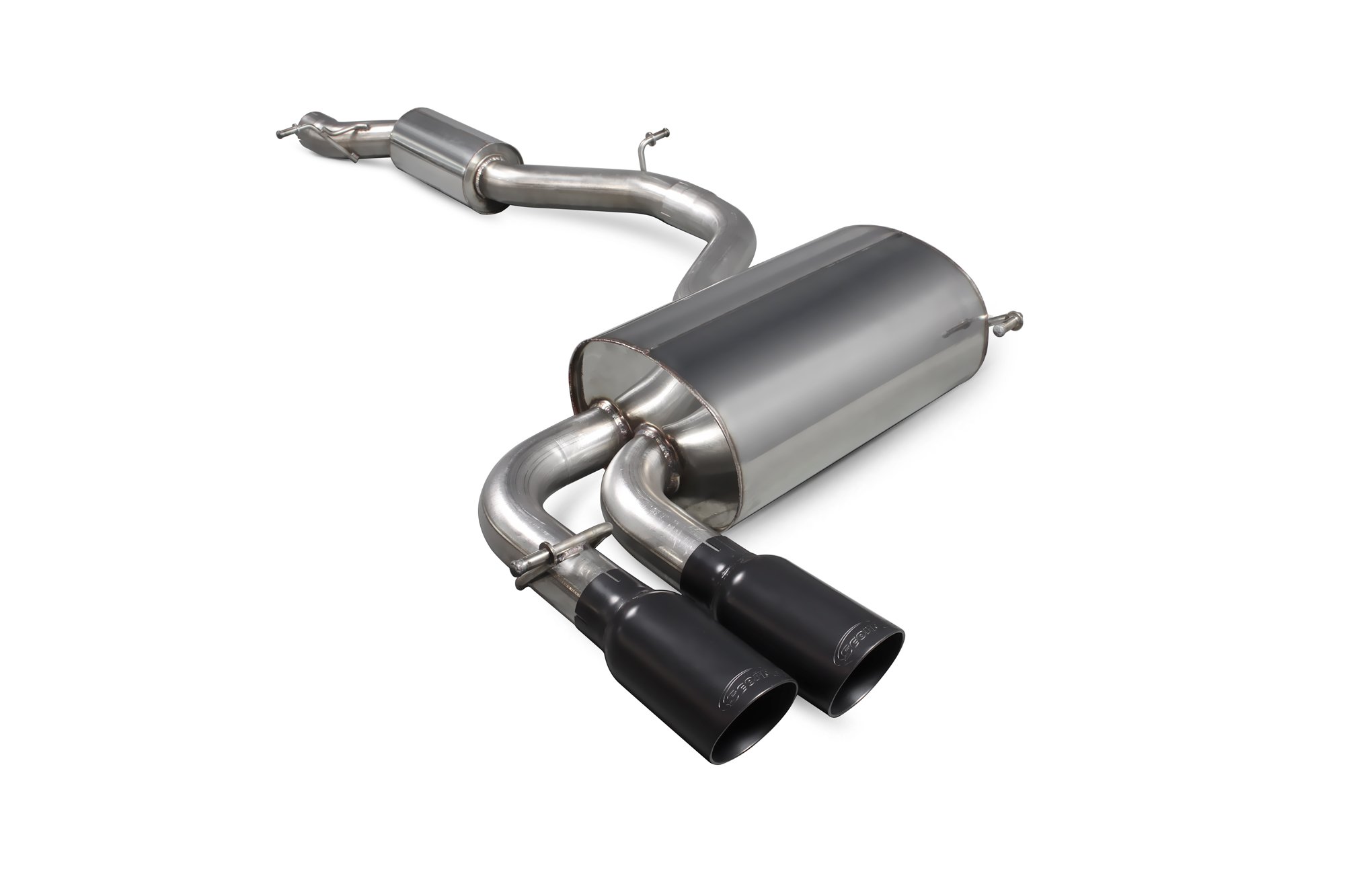 Scorpion Exhausts Audi S3 8P 2006 2012 Resoanted cat-back system – Daytona (twin) Ceramic Tips