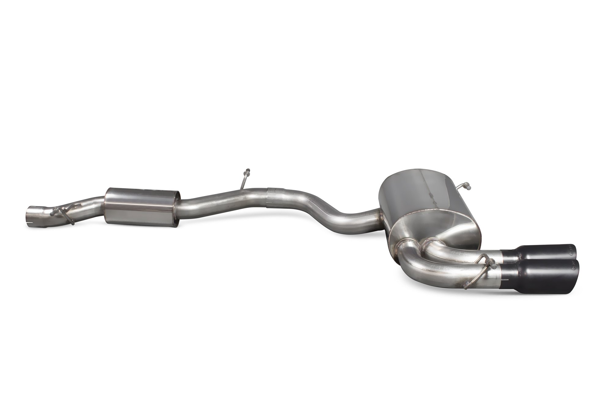 Scorpion Exhausts Audi S3 8P 2006 2012 Resoanted cat-back system – Daytona (twin) Ceramic Tips