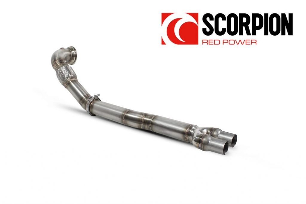 Scorpion Exhausts Audi TT RS MK2 2009 2014 Downpipe with a high flow sports catalyst