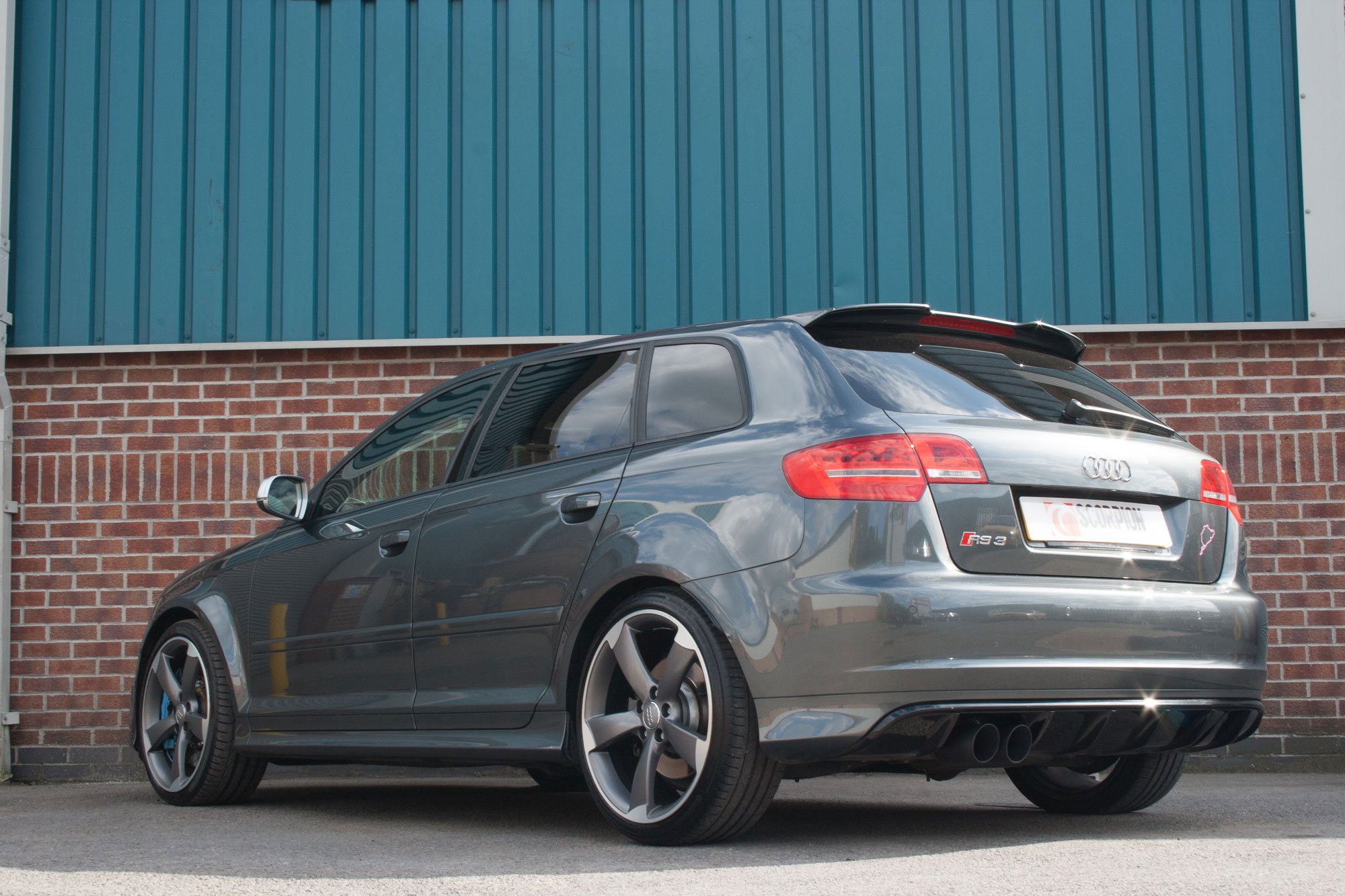 Scorpion Exhausts Audi RS3 8P 2011 2012 Non-resonated secondary cat-back system – Daytona Ceramic Tips