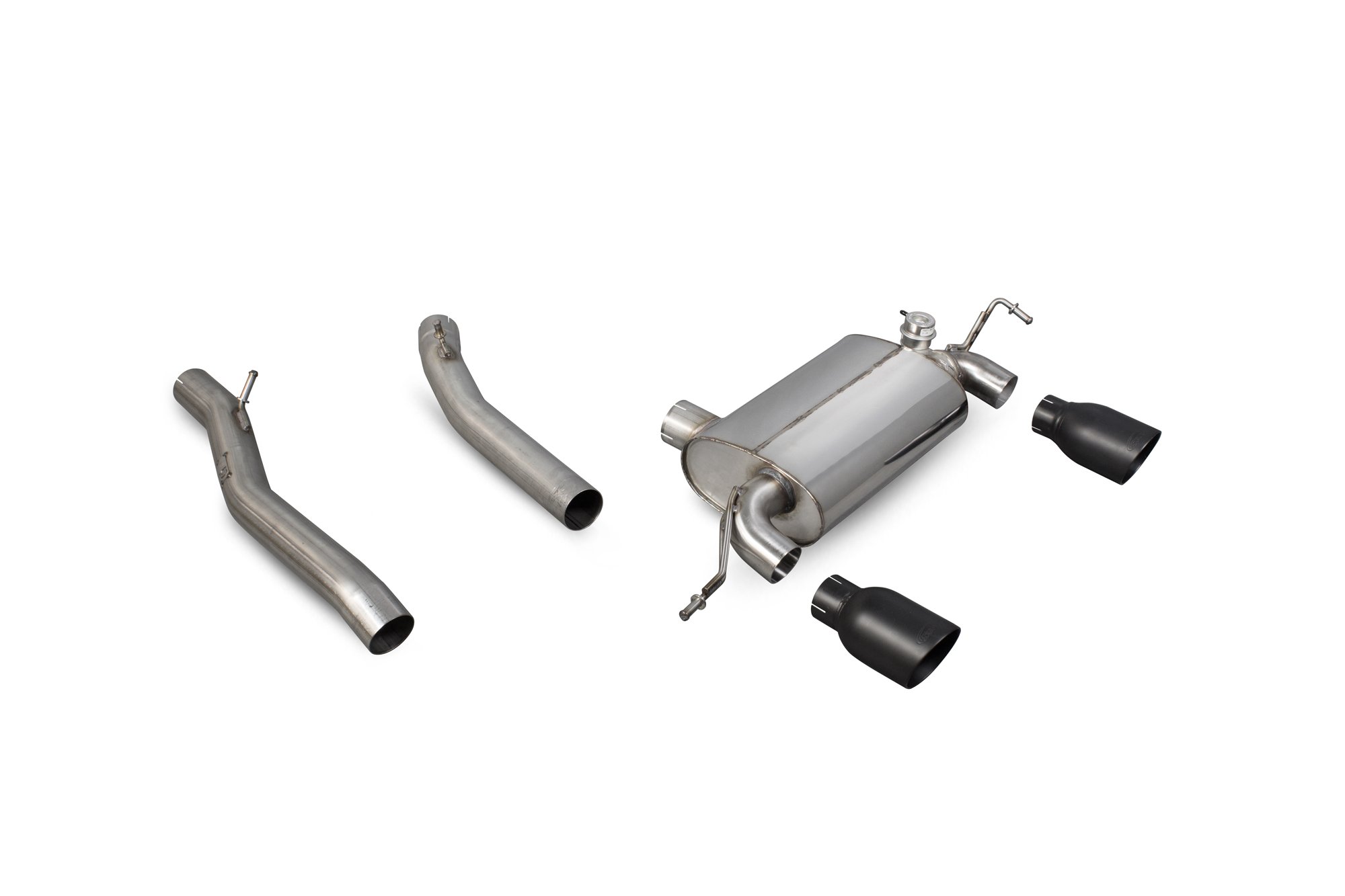 Scorpion Exhausts Audi TT Mk1 Quattro 3.2 V6 1999 2006 Non-resonated cat-back system – Daytona Ceramic Tips