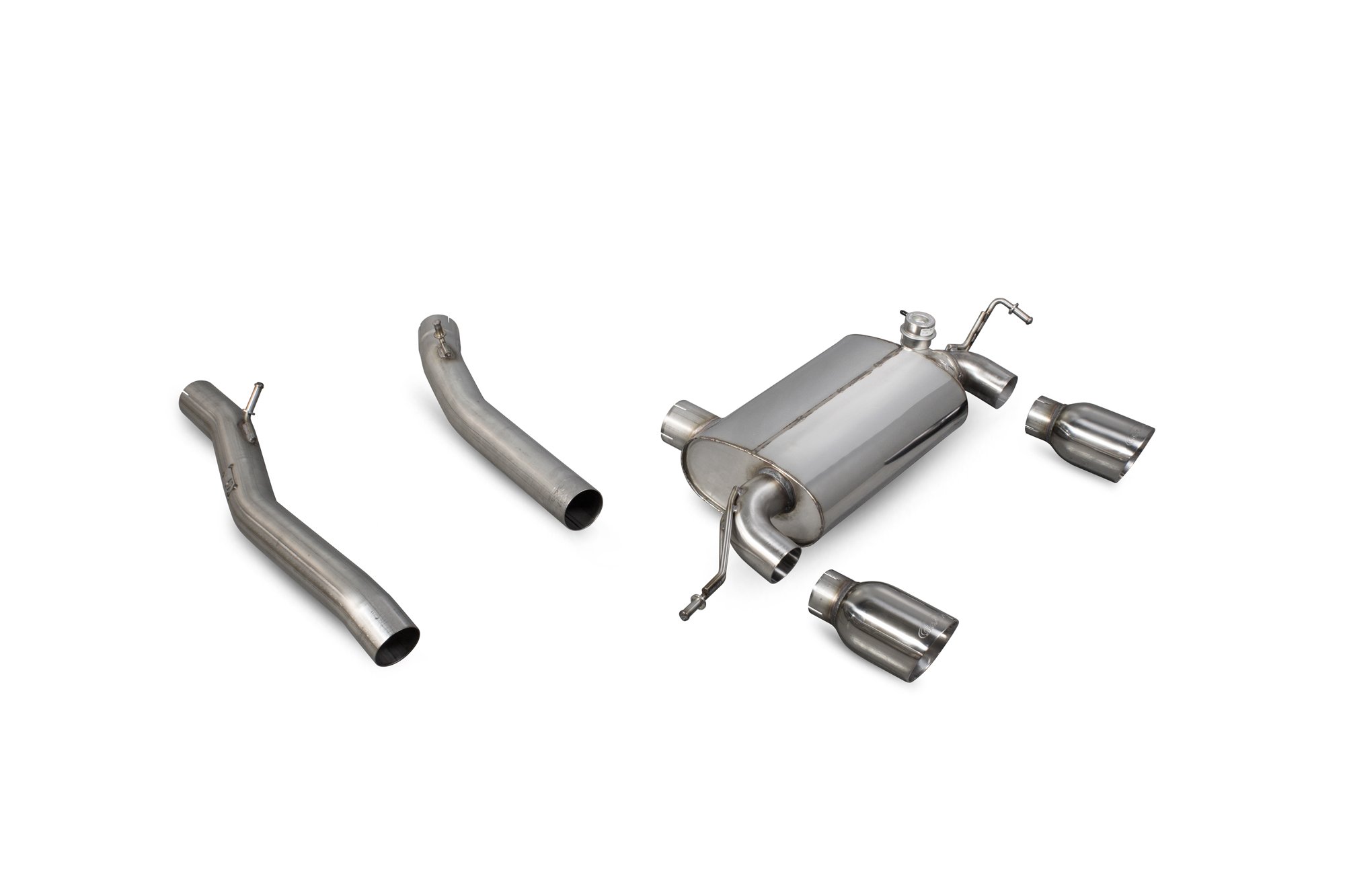 Scorpion Exhausts Audi TT Mk1 Quattro 3.2 V6 1999 2006 Non-resonated cat-back system – Daytona Tips