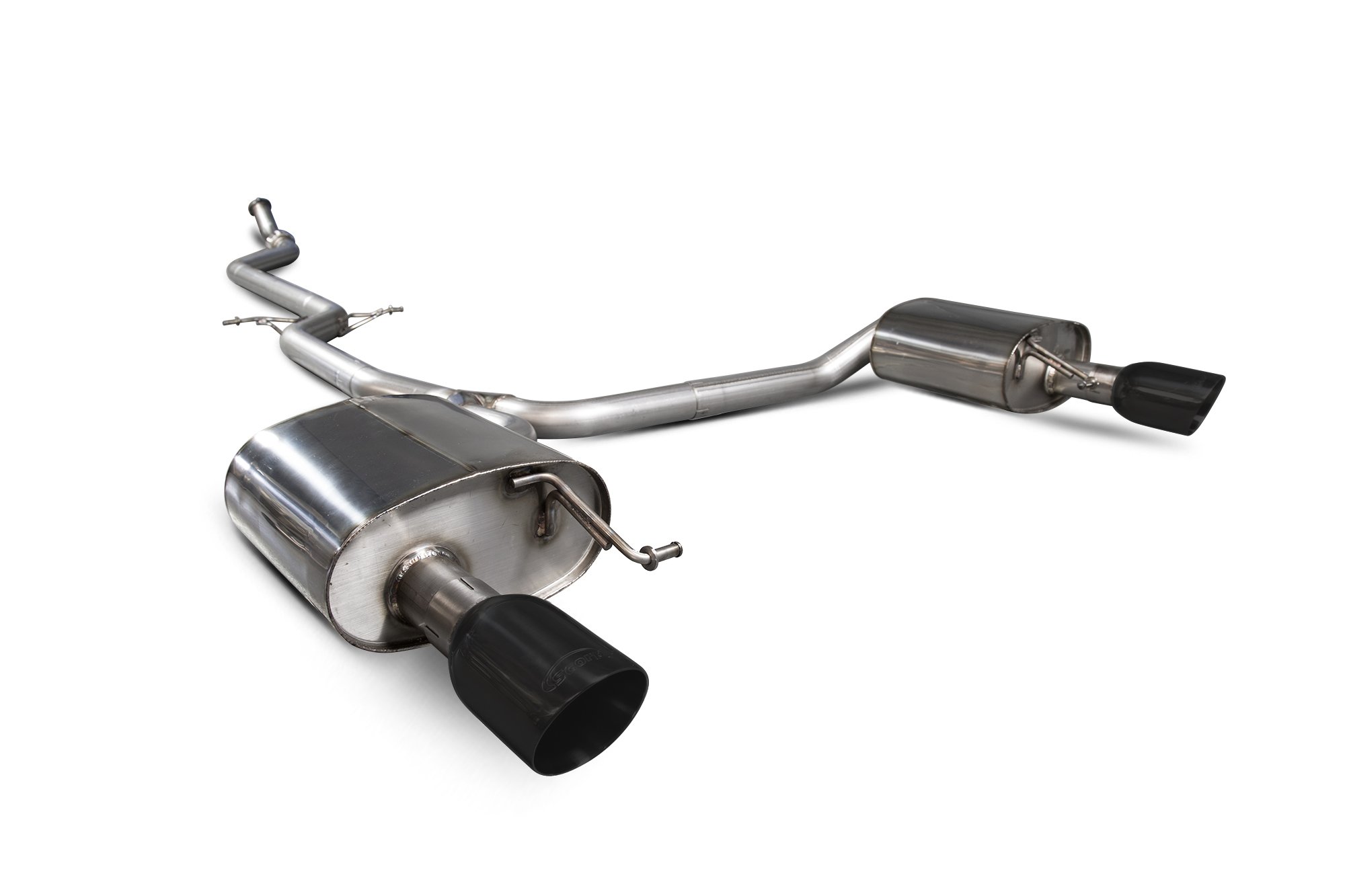 Scorpion Exhausts Audi A5 B8 2.0 TFSI 2012 2016 Non-resonated cat-back system – Daytona (twin) Ceramic Tips