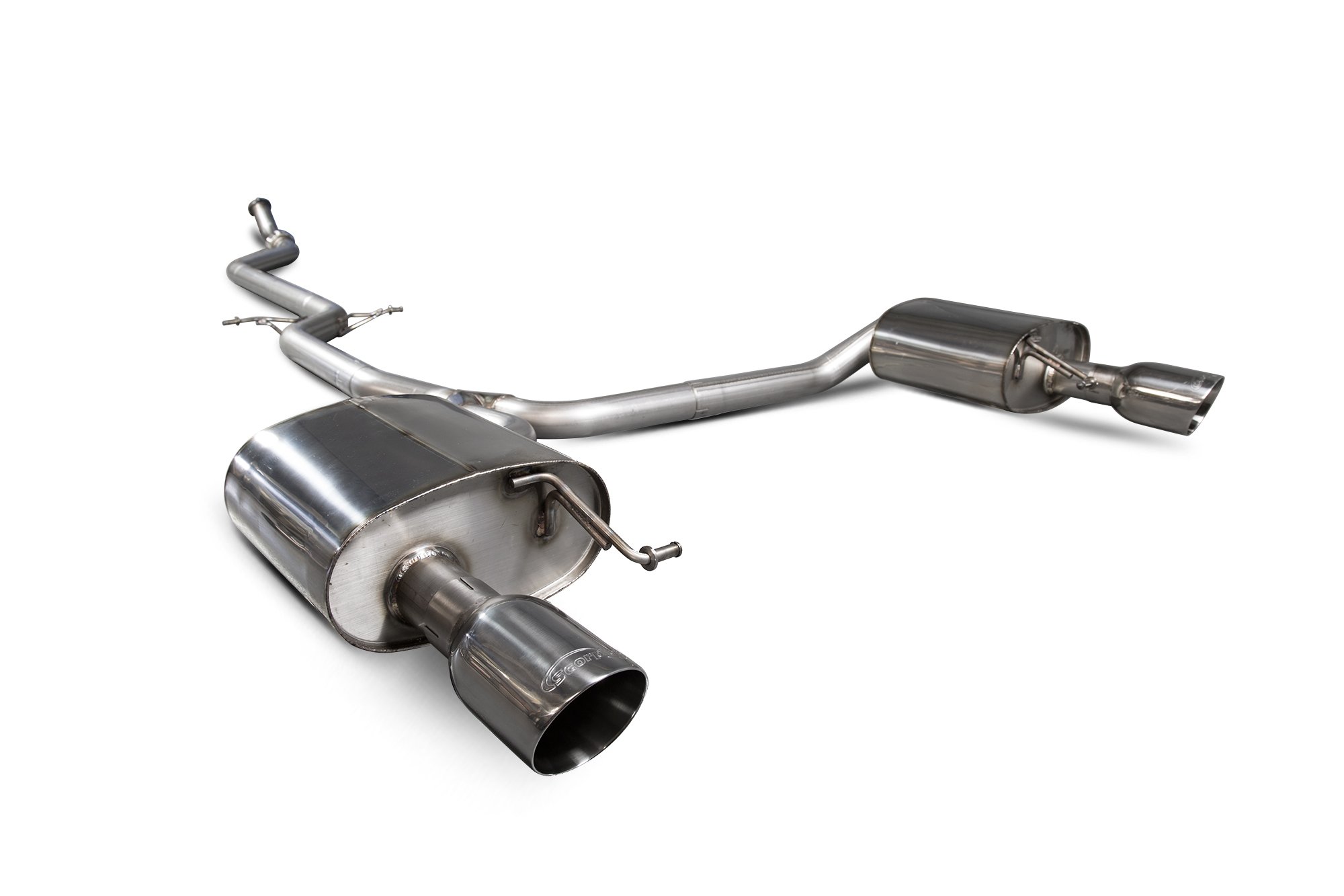 Scorpion Exhausts Audi A5 B8 2.0 TFSI 2012 2016 Non-resonated cat-back system – Daytona (twin) Tips